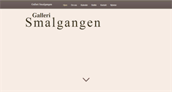 Desktop Screenshot of gallerismalgangen.no