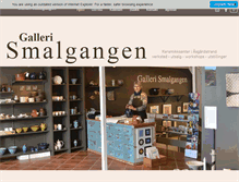 Tablet Screenshot of gallerismalgangen.no